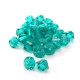 4 mm Czech MC Small Faceted Glass Bicone Beads - Blue Zircon - 24 pc