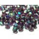 4 mm Czech MC Small Faceted Glass Bicone Beads - Amethyst AB