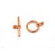 12 mm Plain Toggle Clasp - Silver, Rose Gold or Gold Plated (1 or 5 Sets) 12 mm Plain Toggle Clasp - Silver, Rose Gold or Gold Plated (1 or 5 Sets)