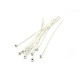 35 x 0,5 mm Sterling-Silber 925 Nietstifte mit Kugel (10 od. 50 Stk.)