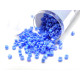 11/0 (1.6 x 1.3 mm) Miyuki Delica Japanese Seed Beads, Cylindrical Seed Beads - OP Light Sapphire AB - DB 167 - 7.2 g Vial