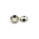 6 mm Round Stainless Steel Bead Caps for Medium to Large Beads - 50 pc