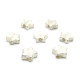 6 mm Economy Star Beads - Silver Plated (10 or 50 Pc.)