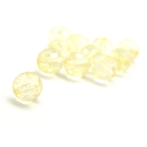 6 mm Round Natural Citrine Beads - Very Light Colo... 6 mm Round Natural Citrine Beads - Very Light Colo...