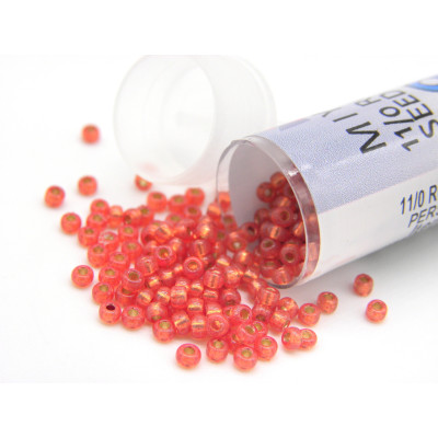 11/0 (2 mm) Miyuki Round Japanese Seed Beads - DURACOAT Persimmon S/L (11-94244) - 8.5 g Vial