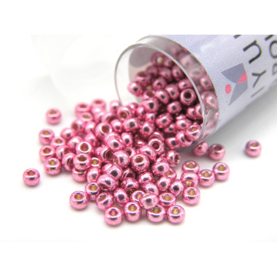 11/0 (2 mm) Miyuki Round Japanese Seed Beads - DURACOAT Galv Hot Pink (11-94210)  - 8.5 g Vial