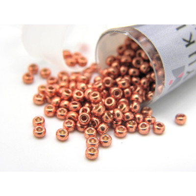 11/0 (2 mm) Miyuki Round Japanese Seed Beads - 8.5 g Vial - DURACOAT Galv Pink Blush (11-94207)