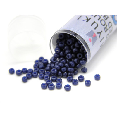 11/0 (2 mm) Miyuki Round Japanese Seed Beads -  DURACOAT OPQ Navy Blue (11-94493) - 8.5 g Vial