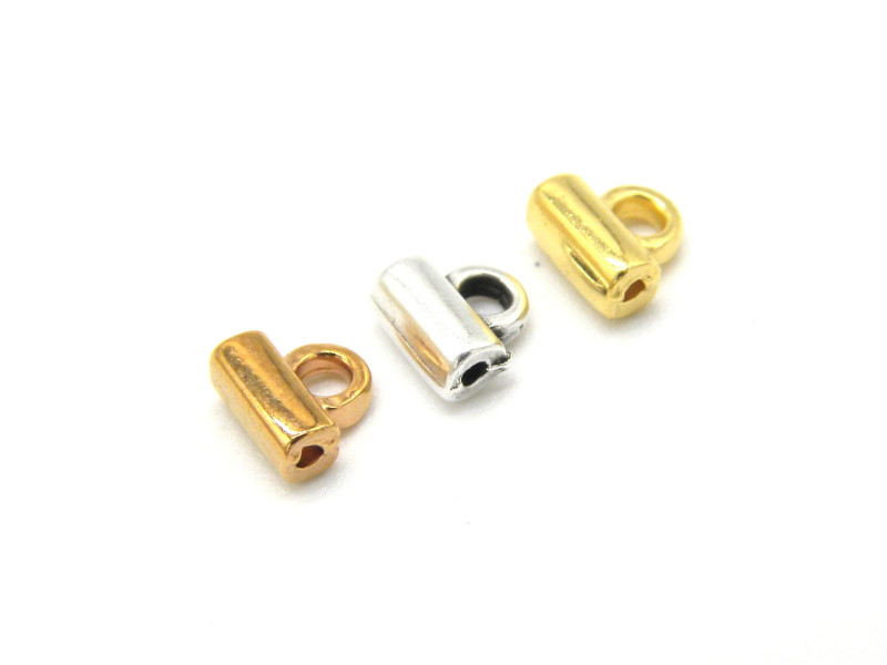 SOROS I Endstücke für Tilaperlen, Verbinder für Tilaperlen - 24K vergoldet, Antiksilber oder Roségold  - 10 Stk