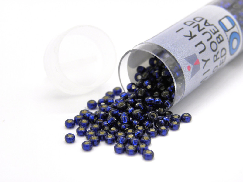 11/0 Runde Miyuki Rocailles - DURACOAT Navy Blue S/L (11-94281) - 8,5 gr Röhrchen