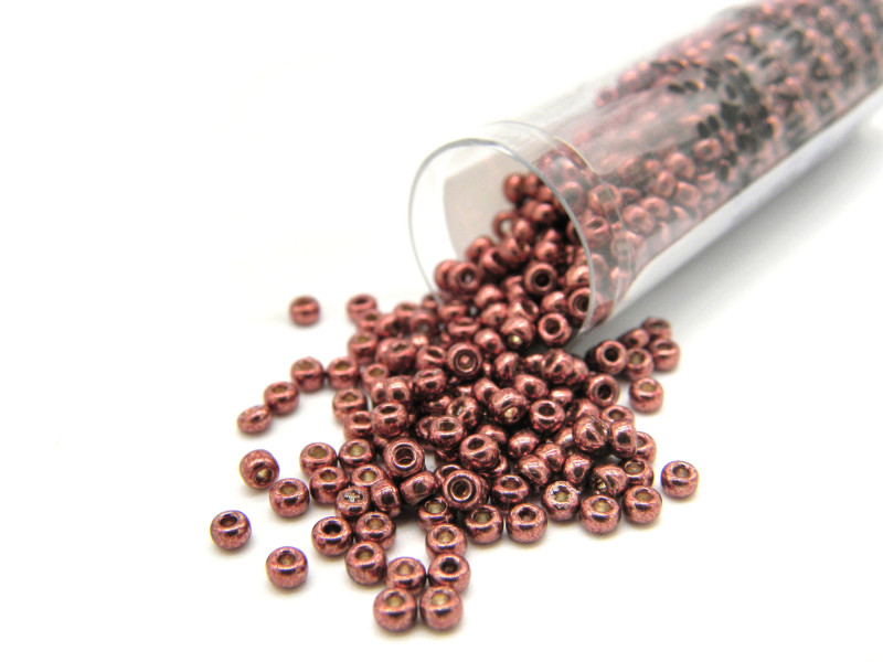 11/0 (2 mm) Miyuki Round Japanese Seed Beads - DURACOAT Galv Dark Berry (11-94212) - 8.5 g Vial