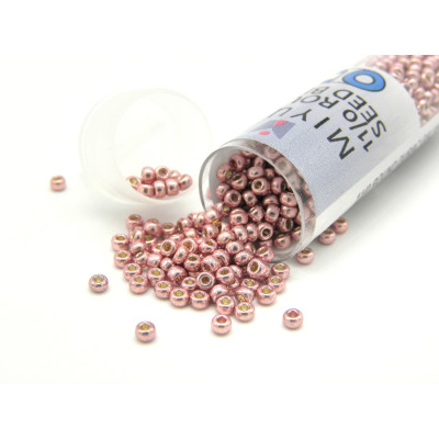 11/0 (2 mm) Miyuki Round Japanese Seed Beads - DURACOAT Galv Dark Coral (11-94209) - 8.5 g Vial