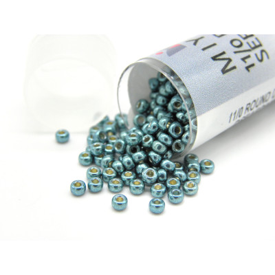 11/0 Miyuki Round Seed Beads - DURACOAT Galv Sea Foam (11-94217) - 8.5 g Vial