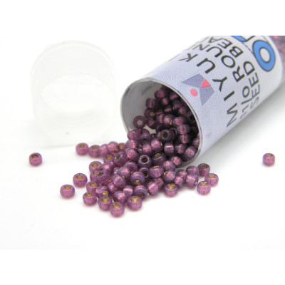 11/0 Miyuki Round Seed Beads DURACOAT Dark Lilac S/L (11-94248) - 8.5 g Vial