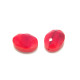 16 mm Large Hand-Made Faceted Oval Glass Beads - Choice of Colours - 10 pc