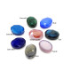 16 mm Large Hand-Made Faceted Oval Glass Beads - Choice of Colours - 10 pc