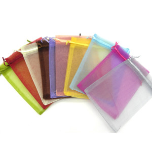 10 x 15 cm Medium Plain Organza Bag Fabric Gift Ba... 10 x 15 cm Medium Plain Organza Bag Fabric Gift Ba...