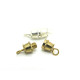 18 mm Large Brass Barrel Screw Clasp - Gold or Silver Plated