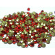 100 Pc. Grade A Back-Foiled Glass Rhinestone Chatons - Foil-Backed Diamond Shape - Choice of Sizes - Siam (Red)