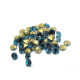 100 Pc. Grade AA Back-Foiled Glass Rhinestone Chatons - Foil-Backed Diamond Shape - Choice of Sizes - Blue Zircon