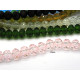 10 mm Large Faceted Flat Round Glass Beads (Rondelle Beads) - Choice of Colours - 34 beads
