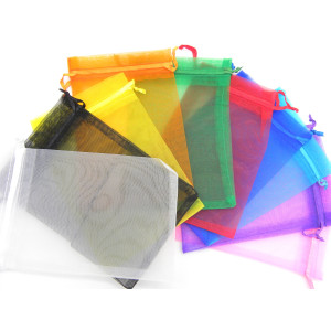 15 x 10 cm Mittelgroße Organzageschenktüten mit Zu...