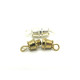 18 mm Large Brass Barrel Screw Clasp - Gold or Silver Plated