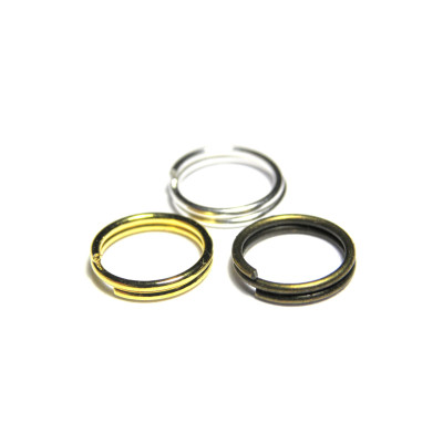 8 mm (0.31 Inch) Strong Thick Split Rings - 18 GA - Gold, Silver, Bronze (100 pc.)
