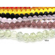 10 mm Large Faceted Flat Round Glass Beads (Rondelle Beads) - Choice of Colours - 34 beads