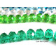 10 mm Large Faceted Flat Round Glass Beads (Rondelle Beads) - Choice of Colours - 34 beads