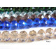 10 mm Large Faceted Flat Round Glass Beads (Rondelle Beads) - Choice of Colours - 34 beads