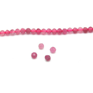3 mm Mini Round Faceted Natural Pink Tourmaline Be... 3 mm Mini Round Faceted Natural Pink Tourmaline Be...