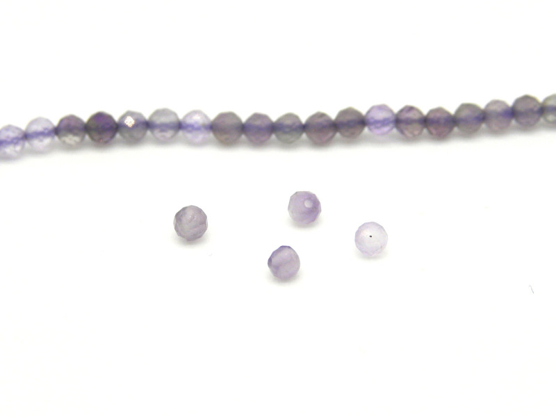 2 mm Mini Round Faceted Grade A Amethyst Beads, Tiny Amethyst Gemstone Seed Beads - 40 Beads or 1 Strand (220 Beads) 2 mm Mini Round Faceted Grade A Amethyst Beads, Tiny Amethyst Gemstone Seed Beads - 40 Beads or 1 Strand (220 Beads)