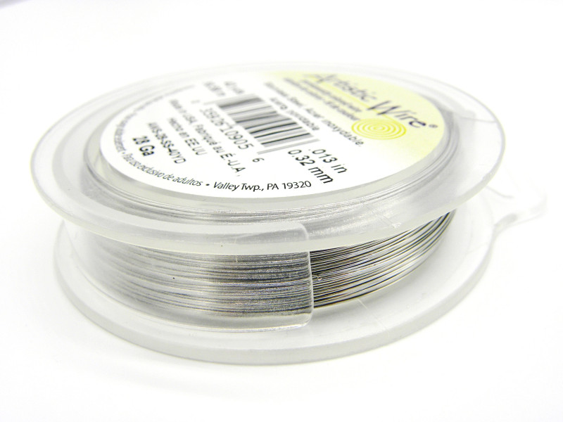 0.3 mm (28 GA) Beadalon Artistic Wire for Jewellery and Crafts - Stainless Steel Silver
