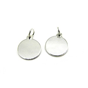 9 mm (D) x 0.6 mm Sterling Silver 925 Round Blank ...