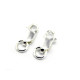 12 x 5 mm Oval 925 Sterling Silver 925 Lobster Claw/Trigger Clasps with Jump Ring 12 x 5 mm Oval 925 Sterling Silver 925 Lobster Claw/Trigger Clasps with Jump Ring