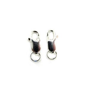 12 x 5 mm Oval 925 Sterling Silver 925 Lobster Cla...