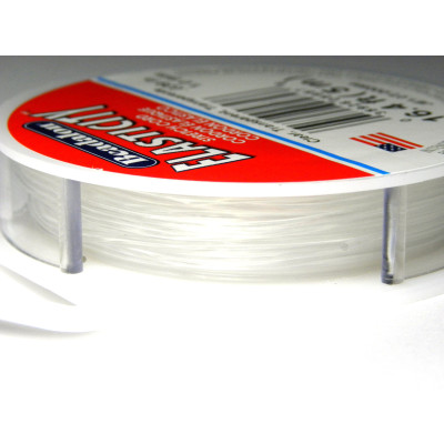 0.5 mm (.020 inch) - 24 GA - Spool Beadalon Elasticity Elastic Cord - 25 m (82ft) - CLEAR