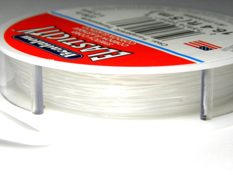 0.5 mm (.020 inch) - 24 GA - Spool Beadalon Elasticity Elastic Cord - 25 m (82ft) - CLEAR 0.5 mm (.020 inch) - 24 GA - Spool Beadalon Elasticity Elastic Cord - 25 m (82ft) - CLEAR