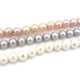 8 mm Near-Round Freshwater Pearls - Grade A - Cream-White, Pink, Grey