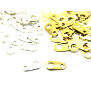 6 mm Silver Plated or Gold Plated Necklace Tabs Ta...