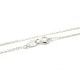16 inch (41 cm) Fine Sterling Silver 925 Necklace Trace Chain with Spring Clasp - Hallmarked - Made in Italy
