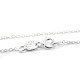 16 inch (41 cm) Fine Sterling Silver 925 Necklace Trace Chain with Spring Clasp - Hallmarked - Made in Italy