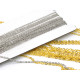 3 x 4 mm Silver/Gold Plated Brass Trace Chain - Flat Links - 5 m (16.4 ft)