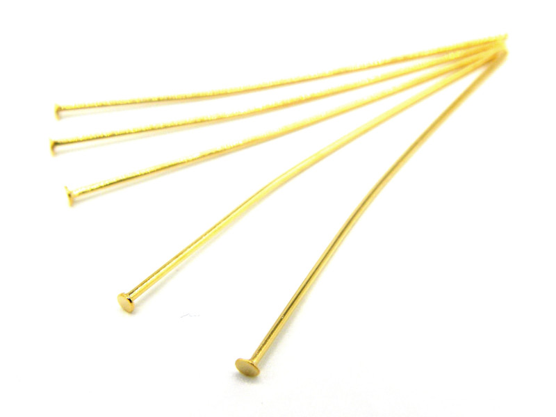 45 mm Dünne Nietstifte aus Edelstahl 304 - Gold- oder Silberfarbene (50 Stk.)