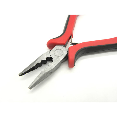 13 cm Economy-Multifunktionszange zum Crimpen und Schließen mit rot/schwarzem Griff