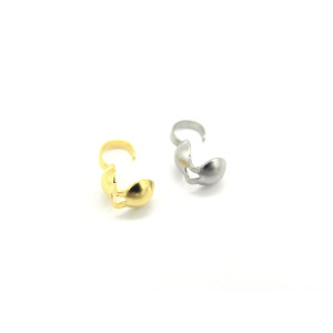 4 mm Stainless Steel Calotte Crimps with Open Loop... 4 mm Stainless Steel Calotte Crimps with Open Loop...