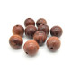 12 mm runde Holzperlen - Natur (braun) - 20 Stk.