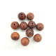 12 mm runde Holzperlen - Natur (braun) - 20 Stk.
