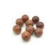 10 mm runde Holzperlen - Natur (braun) - 20 Stk.